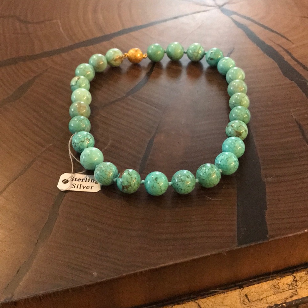 Turquoise necklace- handmade